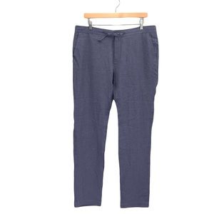 Blue Linen Pants Size Large Summer Coastal Vacation Beachy Large by Stitch Note